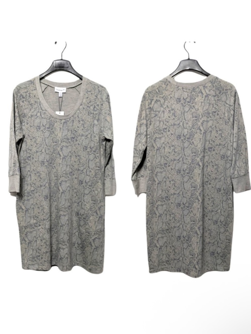 NWT VERONICA M Snake Print Shirt Dress M